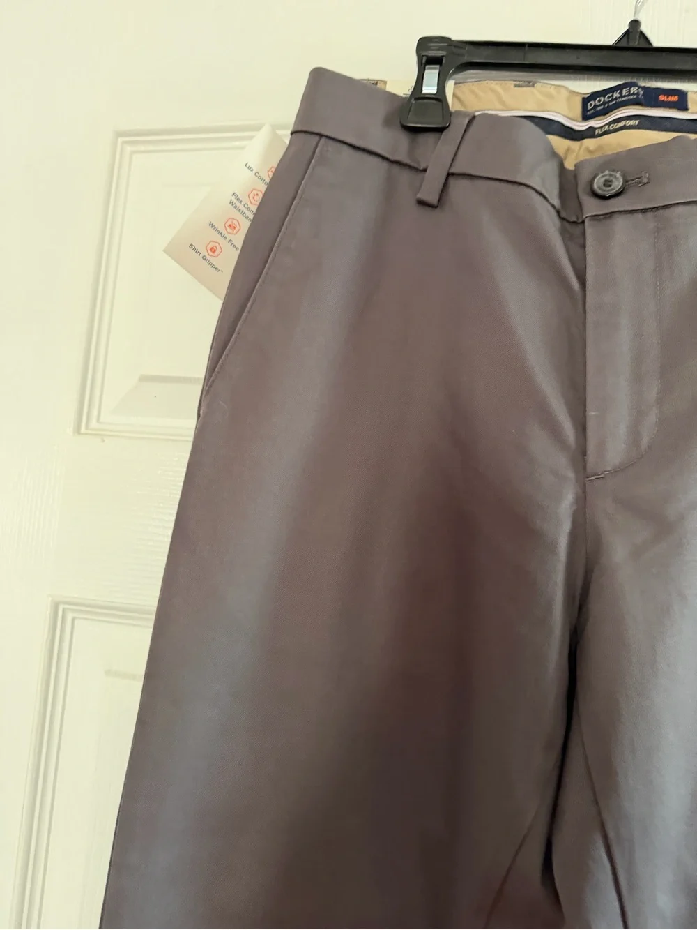 Dockers Men's Charcoal Gray Chinos